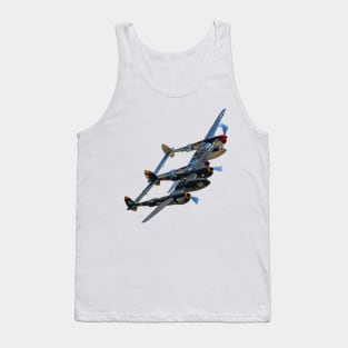 P-38s Formation Overlapped no background Tank Top